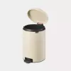 Brabantia NewIcon 20 L ronde beige afvalemmer