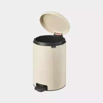 Brabantia NewIcon 20 L ronde beige afvalemmer