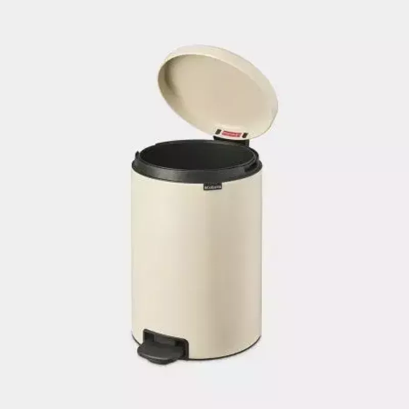 Brabantia NewIcon 20 L ronde beige afvalemmer