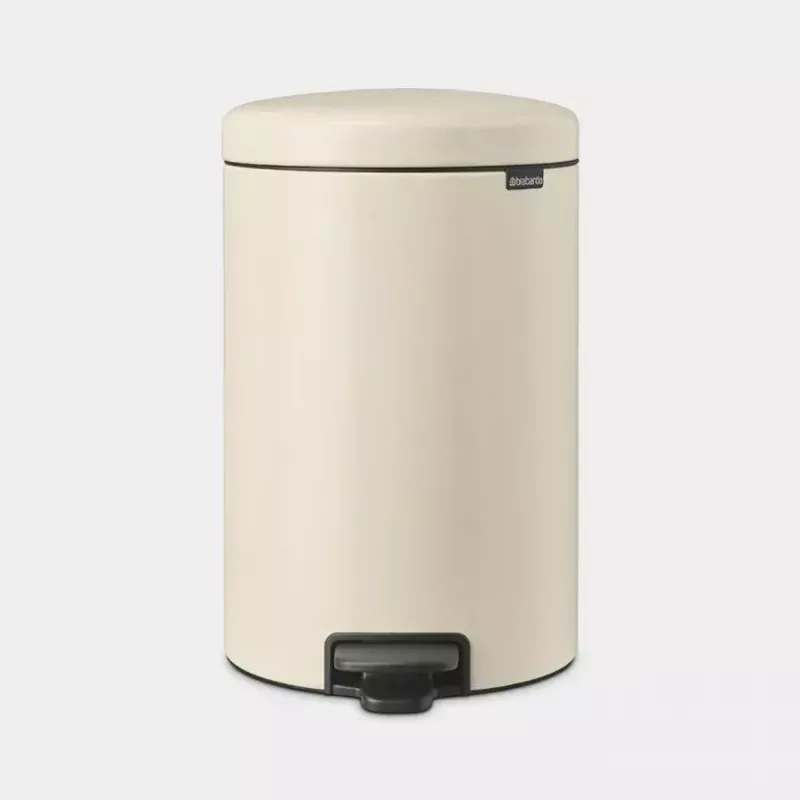 Brabantia NewIcon 20 L ronde beige afvalemmer