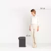 Brabantia NewIcon 20 L ronde beige afvalemmer