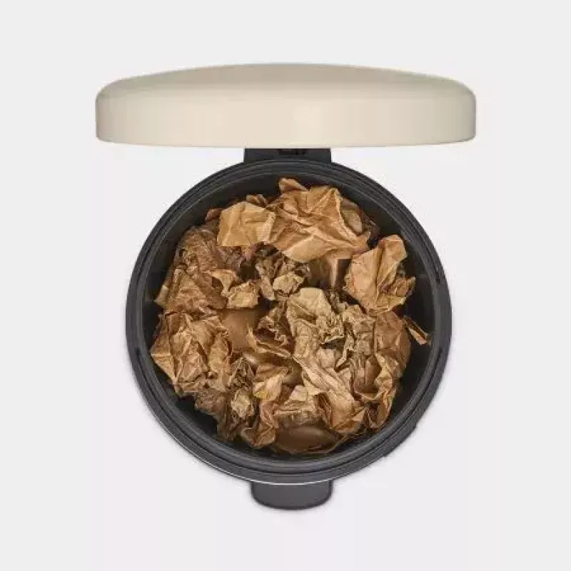 Brabantia NewIcon 20 L ronde beige afvalemmer