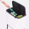 Afvalemmer Brabantia 313547 34 L rechthoekig kunststof wit