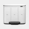 Brabantia Bo 121005 pedaalemmer, 3 x 11 L, wit
