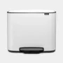 Brabantia Bo 121005 pedaalemmer, 3 x 11 L, wit