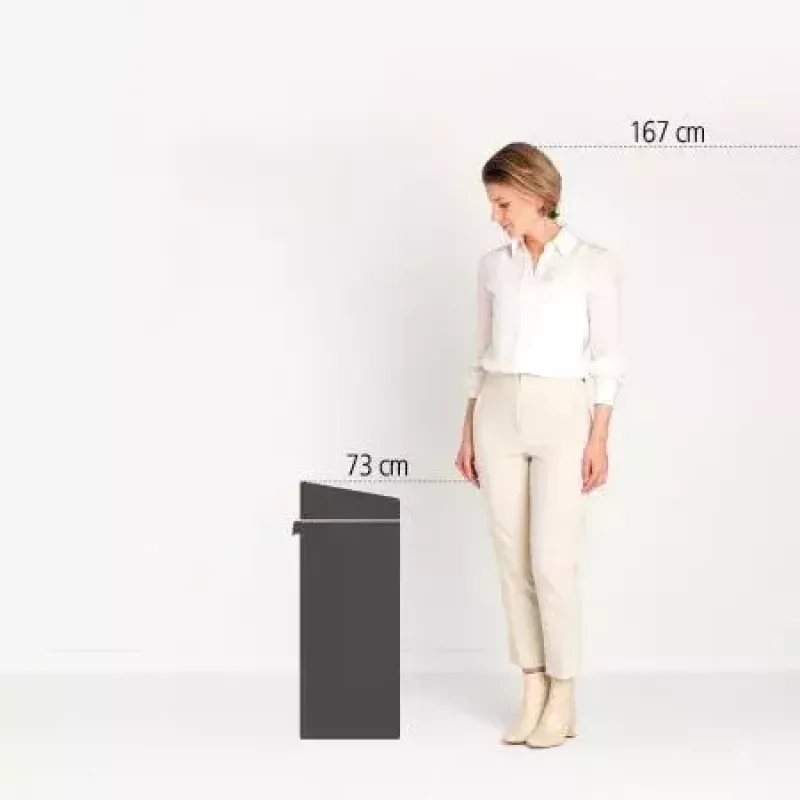 Brabantia 100680 Touch Bin ovaal staal