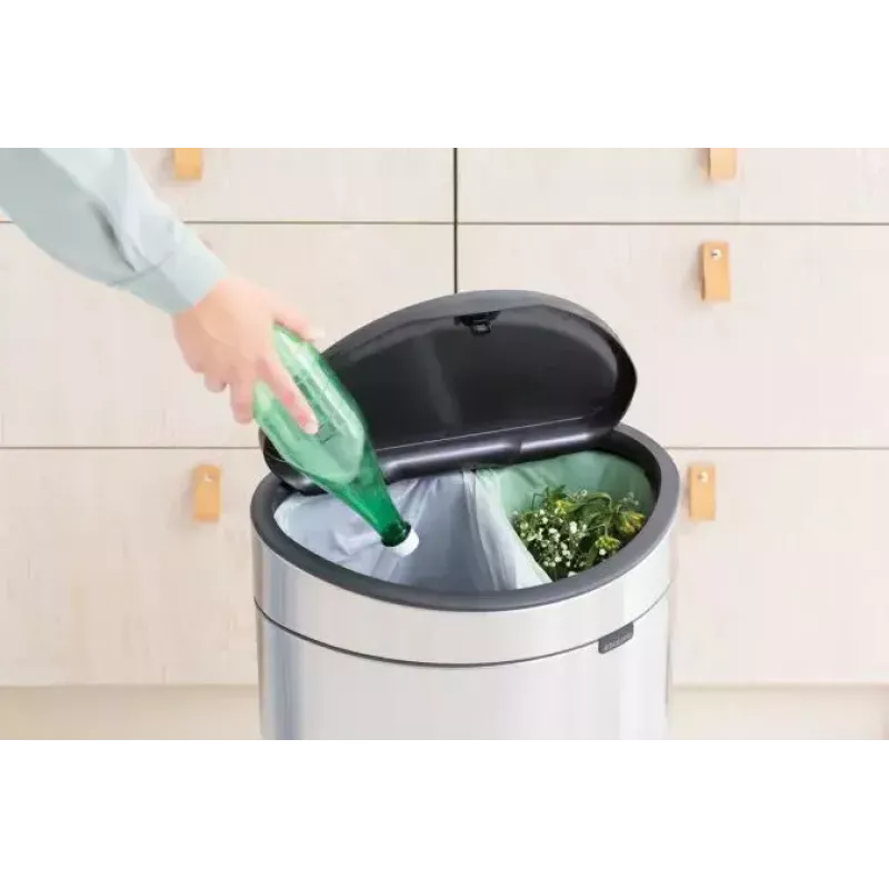 Brabantia 100680 Touch Bin ovaal staal