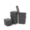 Afvalemmer Brabantia 109720 6L rechthoekig grijs