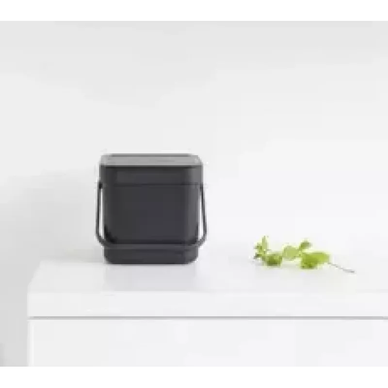 Afvalemmer Brabantia 109720 6L rechthoekig grijs