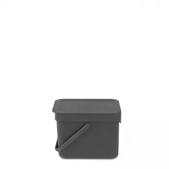 Afvalemmer Brabantia 109720 6L rechthoekig grijs