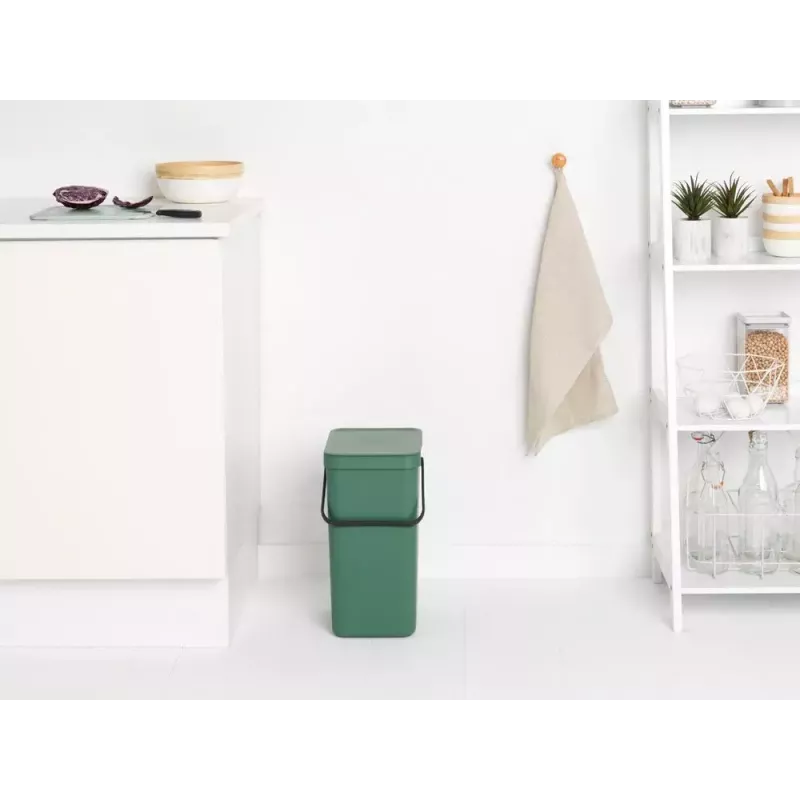 Afvalemmer Brabantia 129827 16L rechthoekig kunststof groen