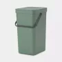 Afvalemmer Brabantia 129827 16L rechthoekig kunststof groen