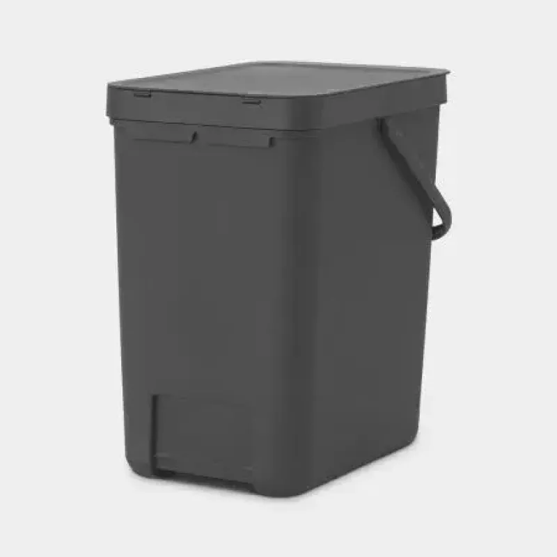 Brabantia 129940 afvalemmer 25 l rechthoekig kunststof grijs