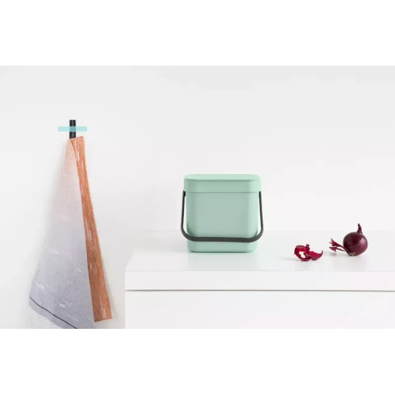 Brabantia Sort & Go afvalbak 3 l groen breedte 188 mm diepte 139 mm hoogte 181 mm