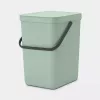 Brabantia Sort & Go 25 l groene afvalemmer 265x340x400 mm
