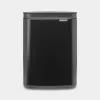 Brabantia Bo afvalemmer 4 l rechthoekig, stalen behuizing, zwart, 200×172×272 mm