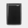 Brabantia Bo afvalemmer 4 l rechthoekig, stalen behuizing, zwart, 200×172×272 mm