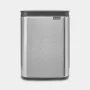 Brabantia Bo afvalemmer 4 l rechthoekig staal zwart 22 28 49