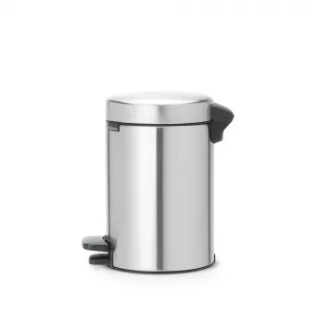Brabantia newIcon pedaalemmer rond geborsteld RVS