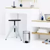Brabantia newIcon pedaalemmer rond geborsteld RVS