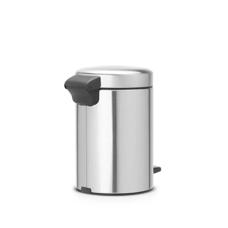 Brabantia newIcon pedaalemmer rond geborsteld RVS