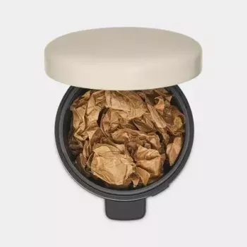 Brabantia NewIcon 5 l ronde beige afvalemmer