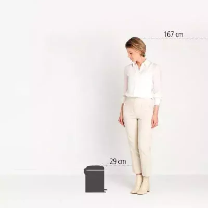Brabantia NewIcon 5 l ronde beige afvalemmer