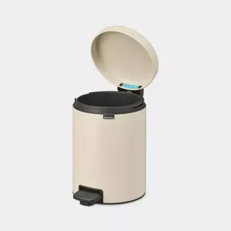 Brabantia NewIcon 5 l ronde beige afvalemmer
