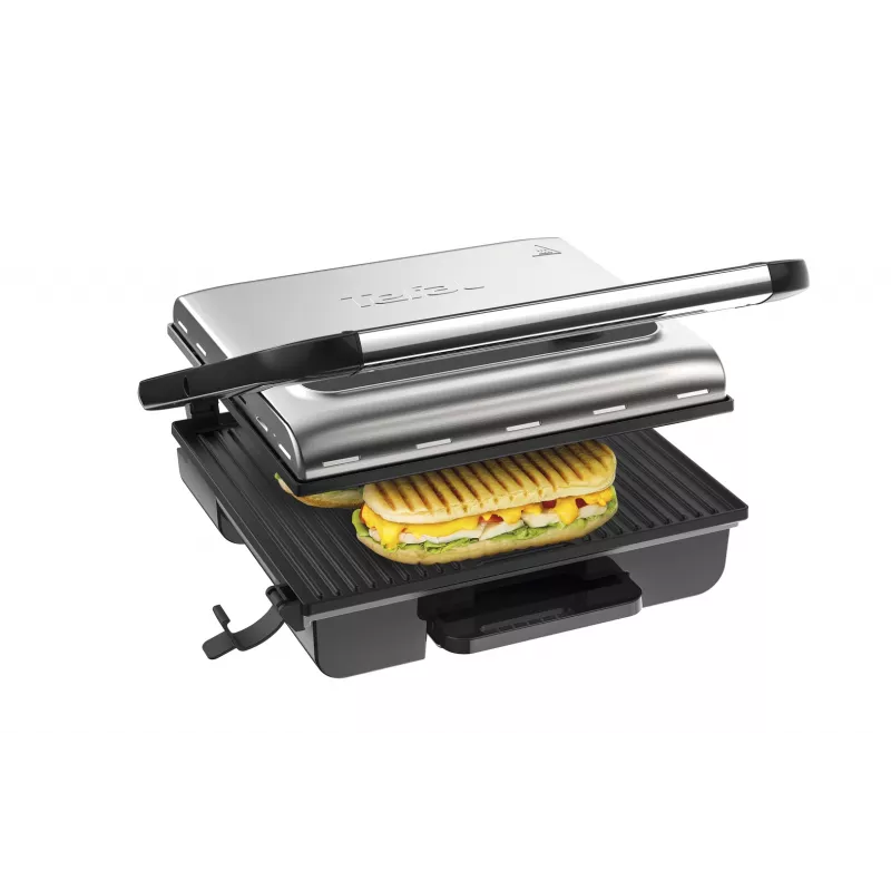 Contactgrill Tefal Inicio GC242D 2000W zwart roestvrij staal