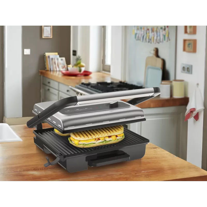 Contactgrill Tefal Inicio GC242D 2000W zwart roestvrij staal