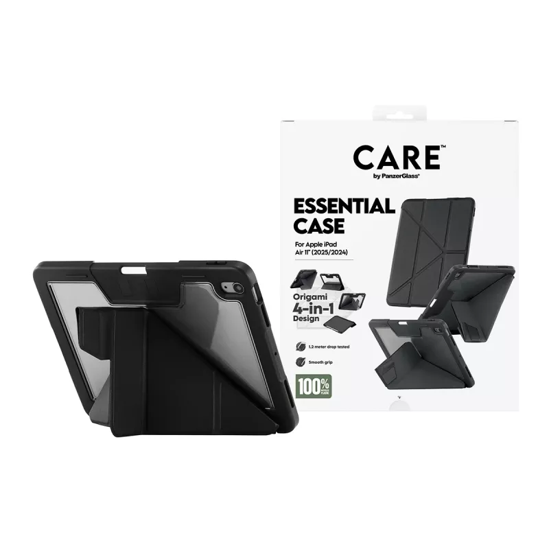 Tabletbeschermhoes PanzerGlass TPU Essential Case CR76640 zwart voor iPad Air
