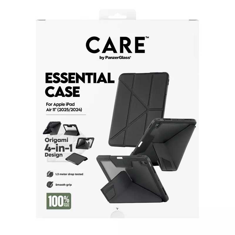 Tabletbeschermhoes PanzerGlass TPU Essential Case CR76640 zwart voor iPad Air