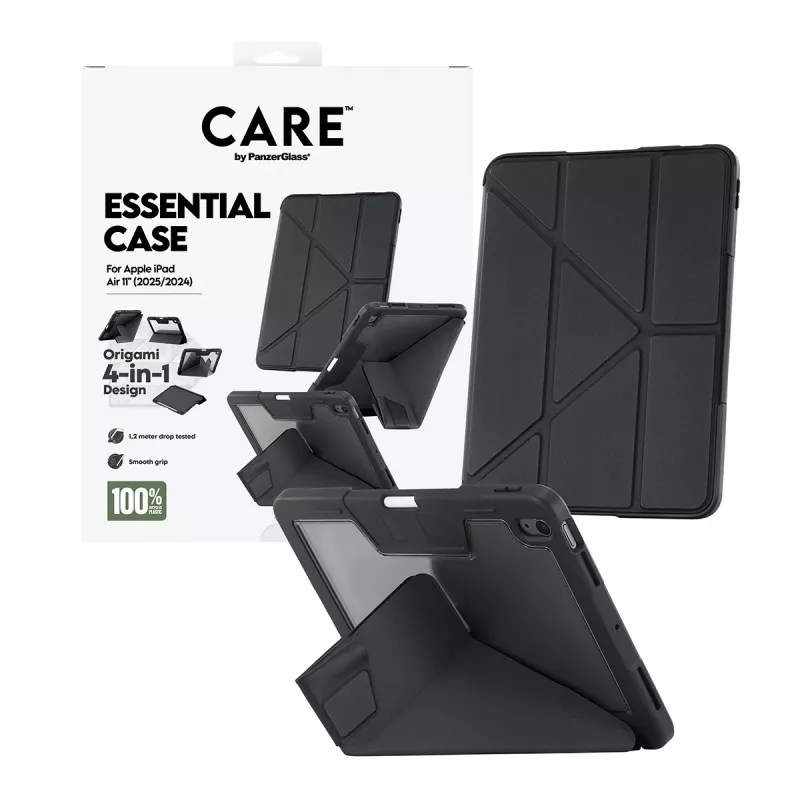 Tabletbeschermhoes PanzerGlass TPU Essential Case CR76640 zwart voor iPad Air