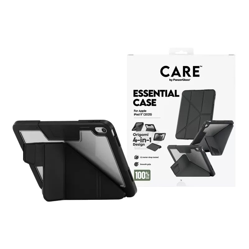 Tablethoes PanzerGlass TPU Essential Case voor iPad 11 (2025) – zwart
