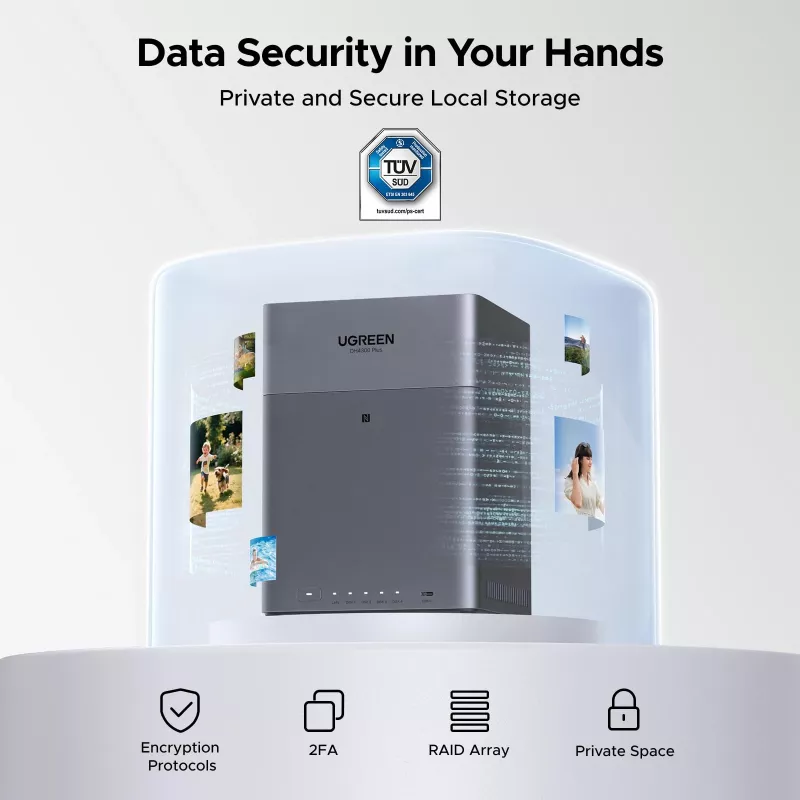 UGREEN NAS DH4300 Plus 4-bay 120TB met 2.5GbE en USB-C