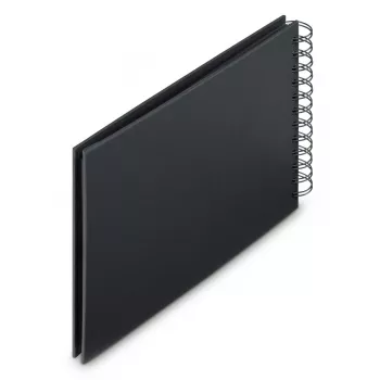 Hama 00009833 Fine Art spiraalfotoalbum 24x17, 50 zwarte bladen, New Black
