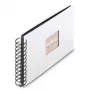 Hama 00009845 Fine Art spiraalfotoalbum 24x17, 50 zwarte pagina's, wit