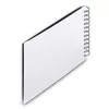 Hama 00009845 Fine Art spiraalfotoalbum 24x17, 50 zwarte pagina's, wit