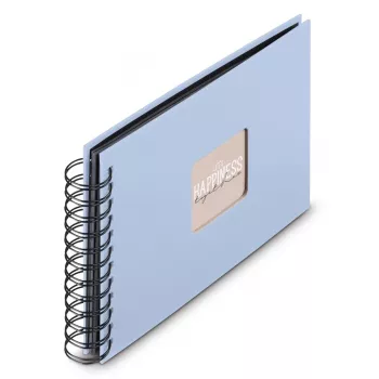 Hama 00009863 fotoalbum blauw 50 blad spiraalband