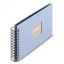 Hama 00009863 fotoalbum blauw 50 blad spiraalband
