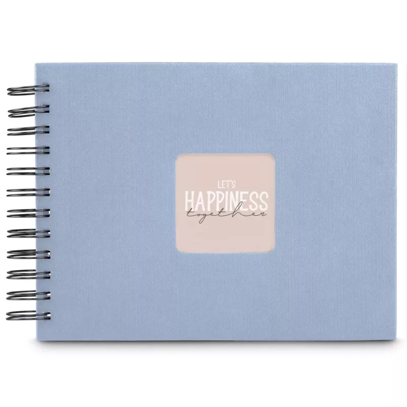 Hama 00009863 fotoalbum blauw 50 blad spiraalband