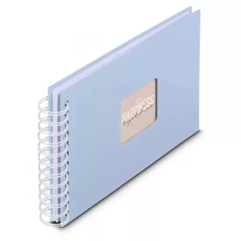 Hama 00009860 fotoalbum blauw 50 bladen spiraalband