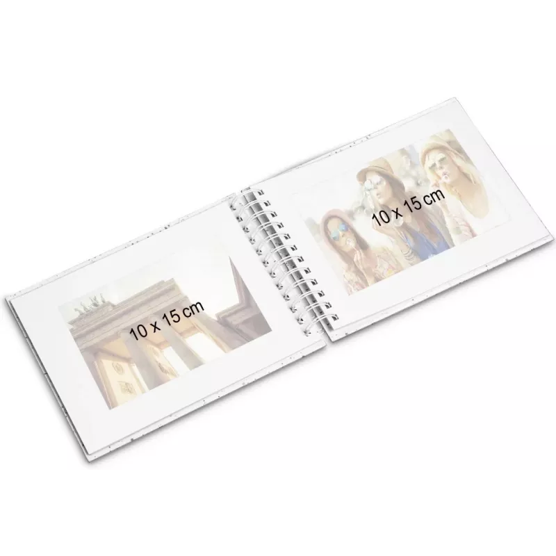 Hama 00009860 fotoalbum blauw 50 bladen spiraalband