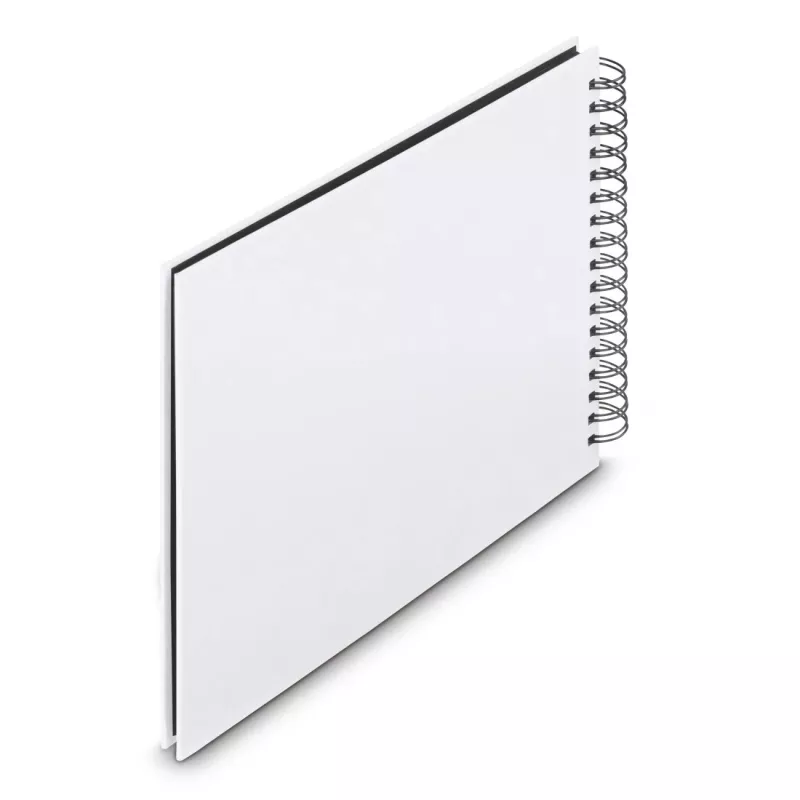 Hama 00009846 Fine Art spiraal-fotoalbum 28x24, 50 zwarte pagina's, wit
