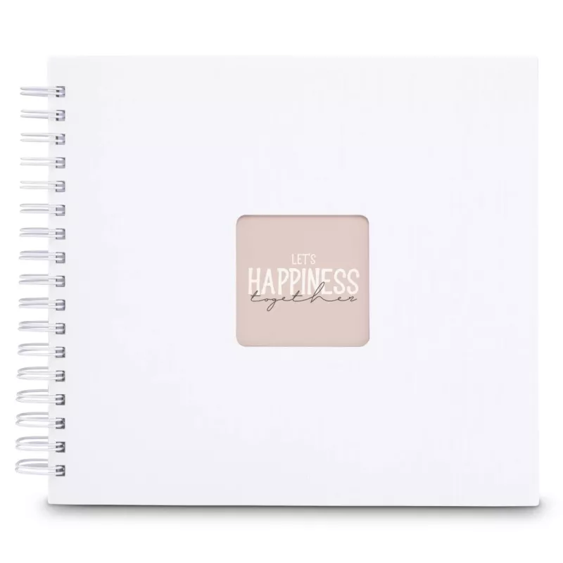 Hama 00009843 Fine Art spiraal-fotoalbum 28x24, 50 witte pagina's, wit