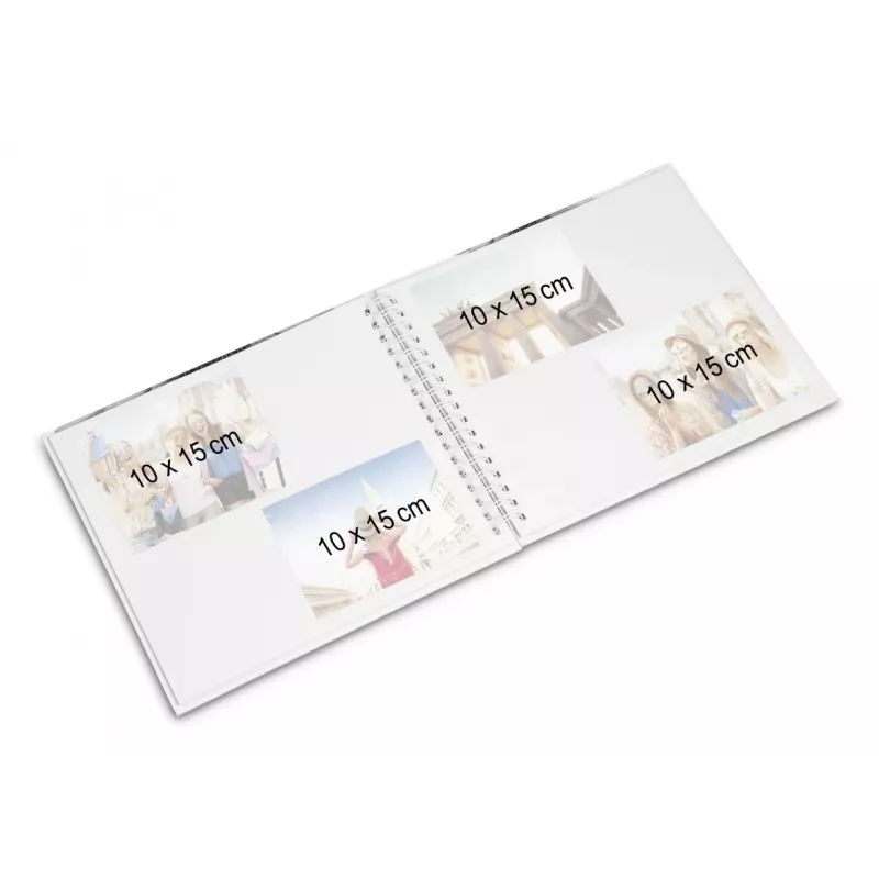 Hama 00009843 Fine Art spiraal-fotoalbum 28x24, 50 witte pagina's, wit