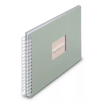 Hama Fine Art fotoalbum salie 100 blad 10 x 15 cm spiraalband