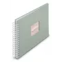 Hama 00009867 Fine Art spiraal-fotoalbum 28x24, 50 witte pagina's, saliegroen