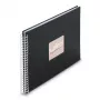Hama 00009832 Fine Art spiraal-fotoalbum 36x32, 50 witte pagina's, New Black