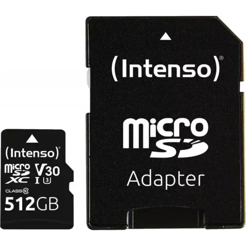 MicroSDXC-kaart Intenso 512 GB UHS-I Klasse 10 3433493